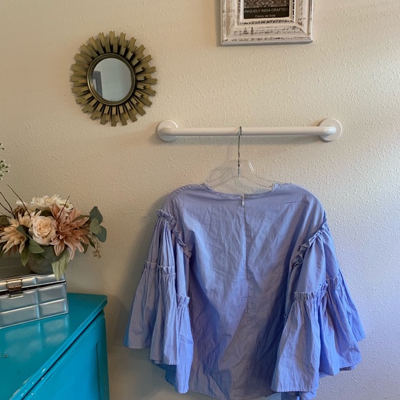 Anthropologie ruffled sleeve top - Picture 5 of 5